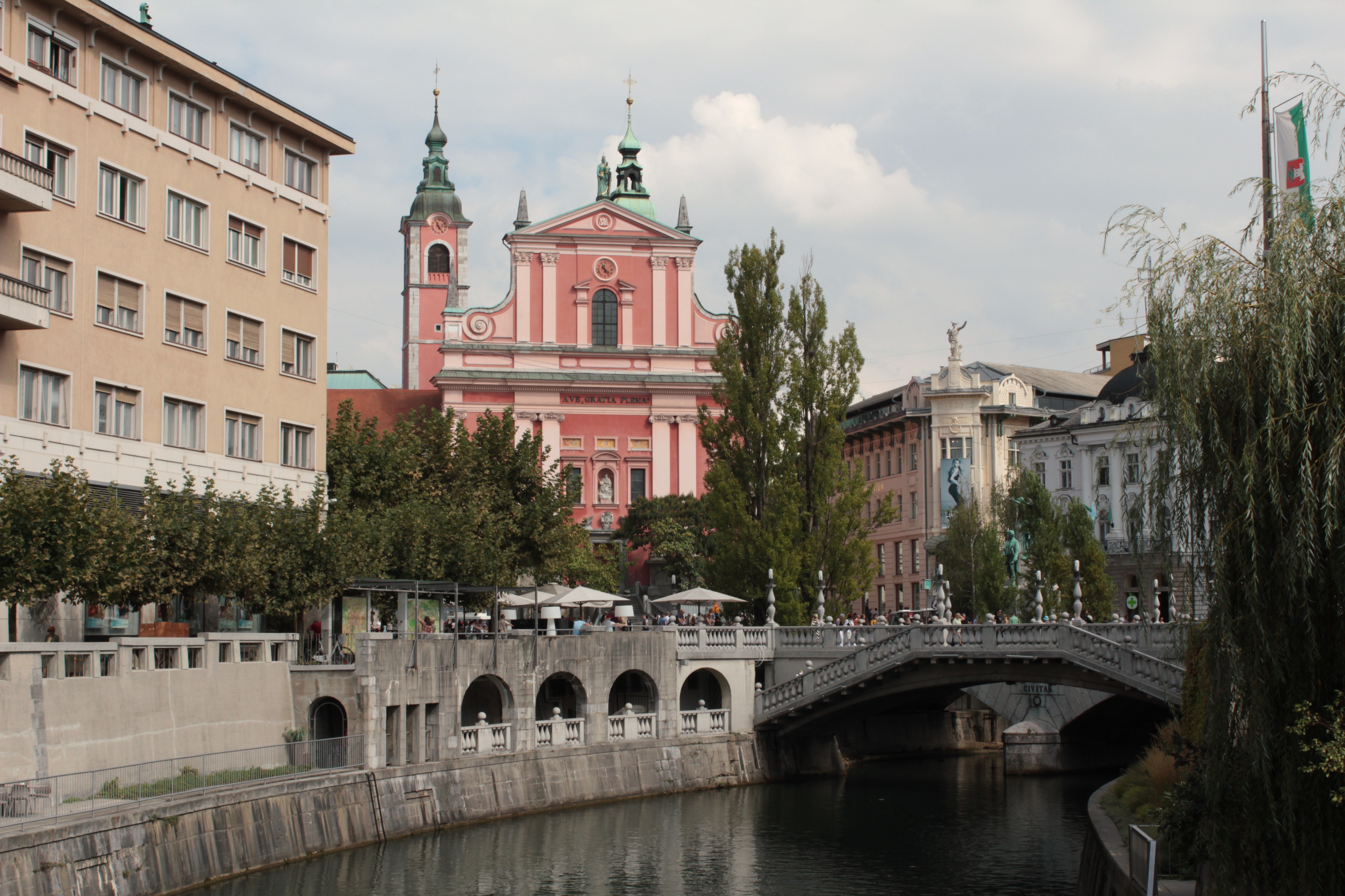 Triple Bridge and Prešeren Square, Ljubljana